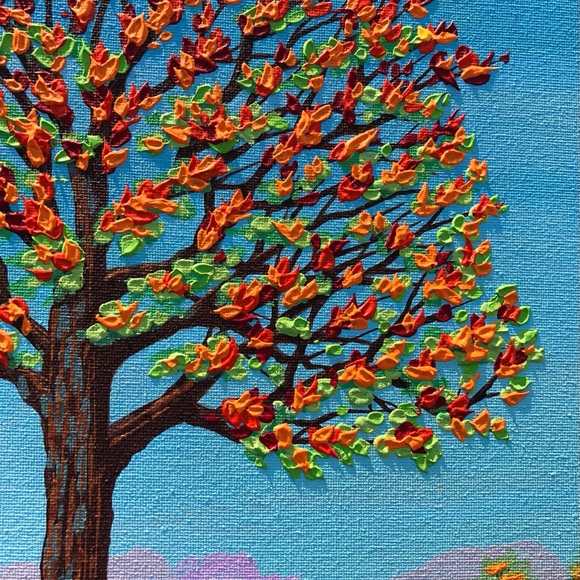 Autumn Trees Original Painting 🍁 Fall Leaves Art - Picture 5 of 12